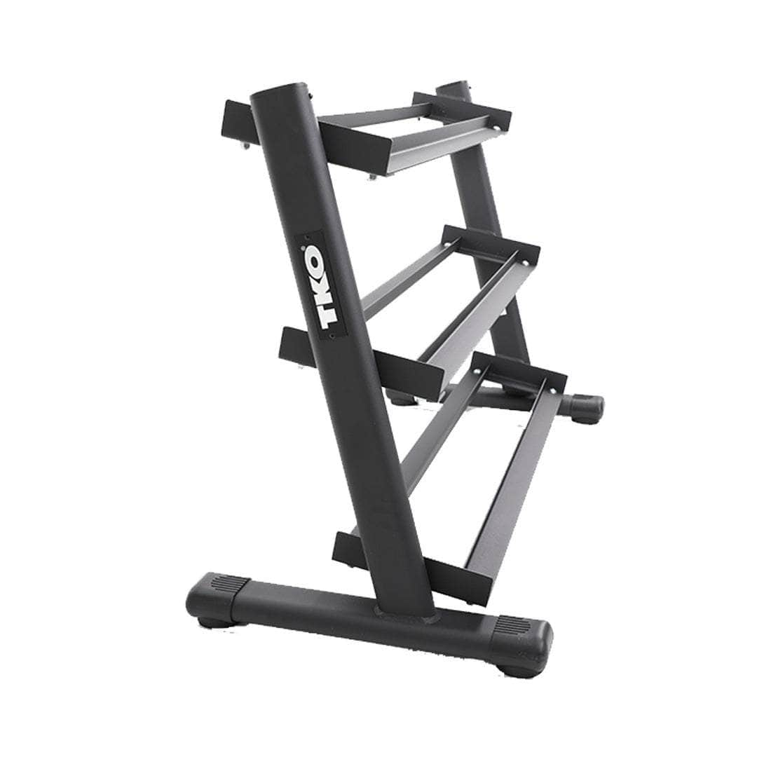 TKO Kraft und Leistung, TKO Strength 3-Tier Rail Hantel Rack für 5-50 Lb Paare