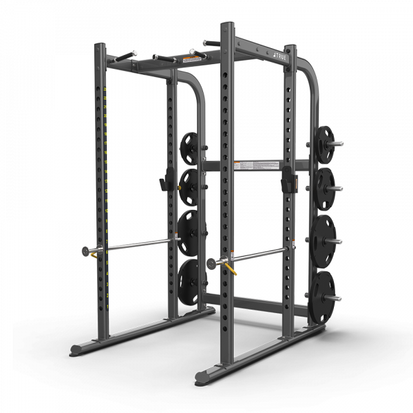 Echte Fitness, True XFW-7900 Power Rack mit Plattenhalterungen