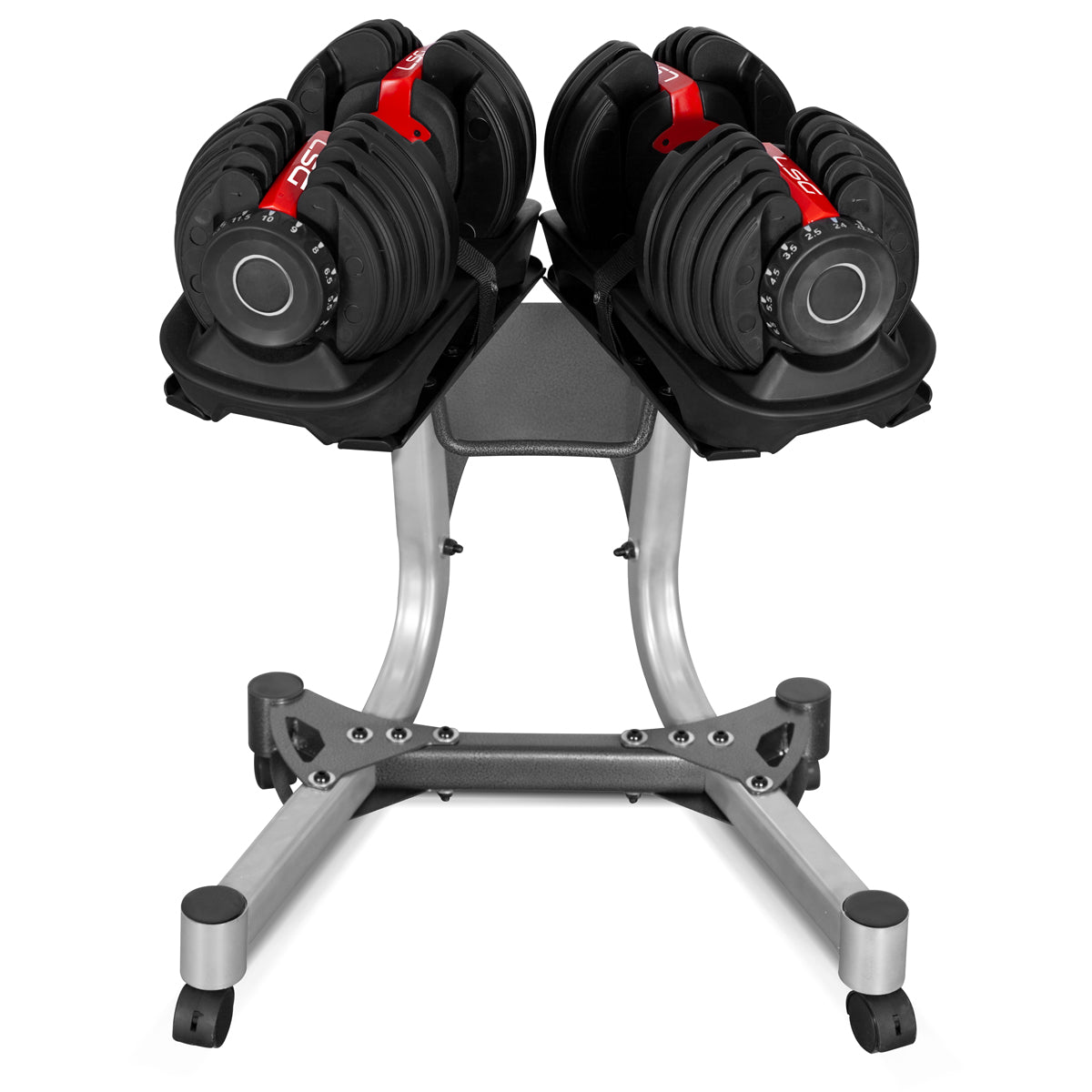 LSG Fitness, V1 Verstellbare Kurzhantel 2.5kg-24kg Paar mit Ständer