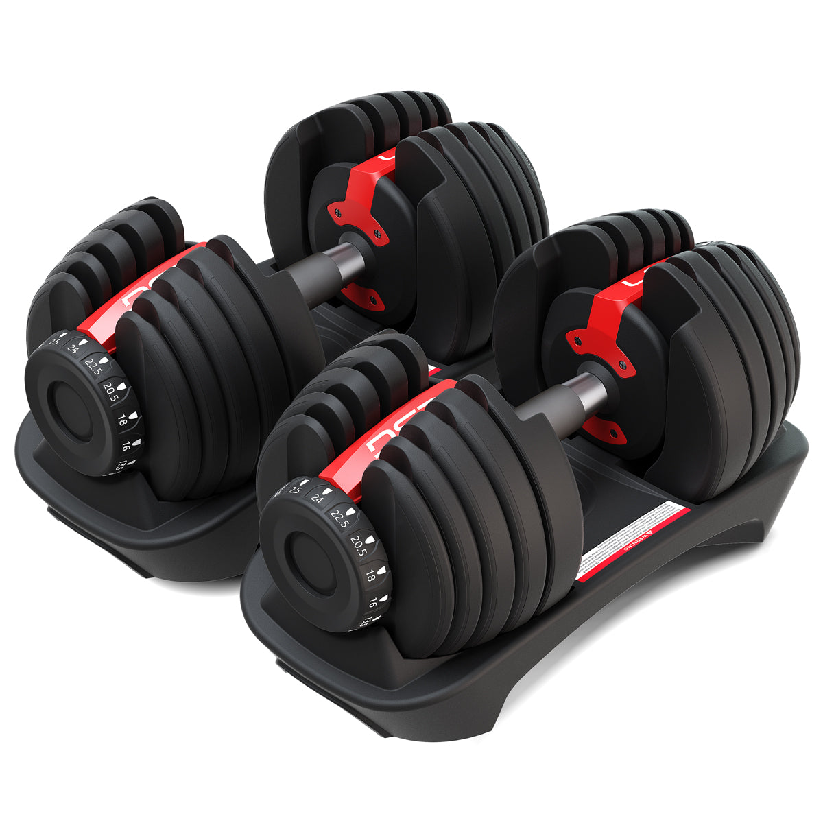 LSG Fitness, V1 Verstellbare Kurzhantel 2.5kg-24kg Paar