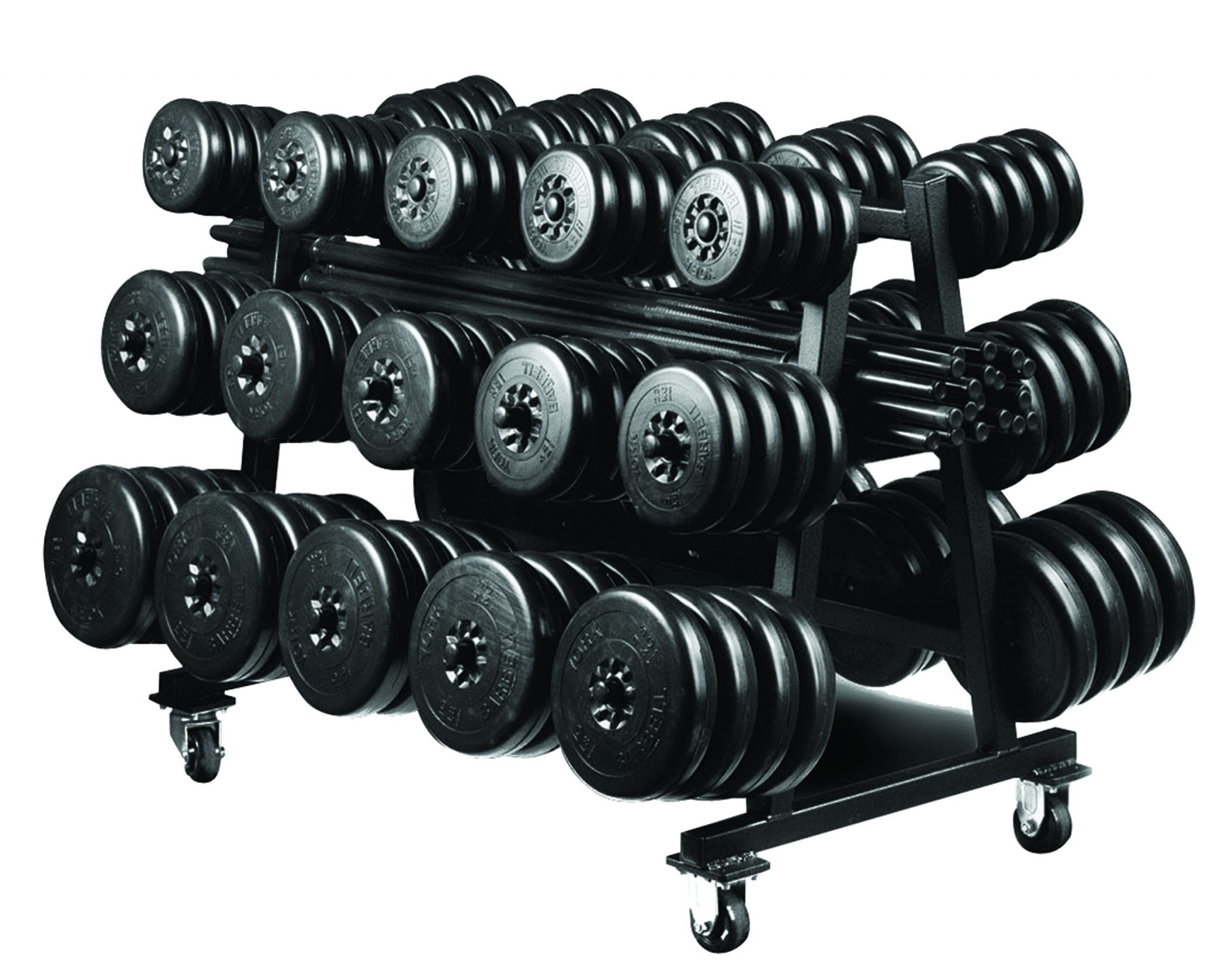 Yorker Langhantel, York Barbell Aerobic Hantelscheiben Set Club Pack - 10170