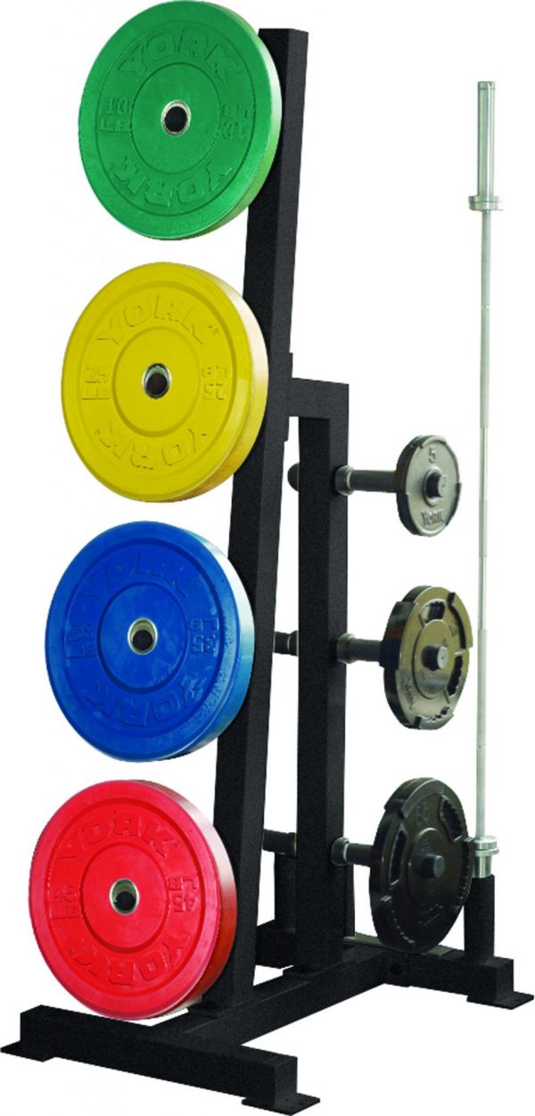 Yorker Langhantel, York Barbell Einseitiger Hantelbaum - Schwarz 69142