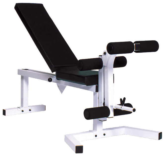 Yorker Langhantel, York Barbell Pro Series 210 mit 205 FI Bank plus 202 Beinbeugeraufsatz - 4239